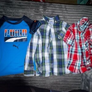 9 piece boys size 6/7 tshirts/sweatshirts bundle- pre-owned